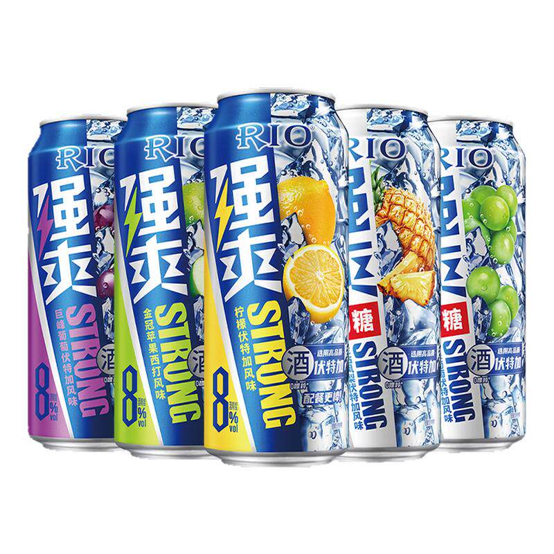 RIO/锐澳鸡尾酒强爽8度500ml混合口味果味伏特加风味