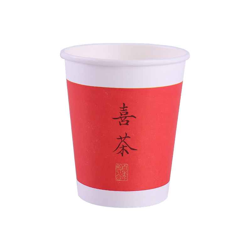 结婚一次性红色环保塑料小酒杯加厚小号龙凤喜敬酒杯敬茶杯餐饮具