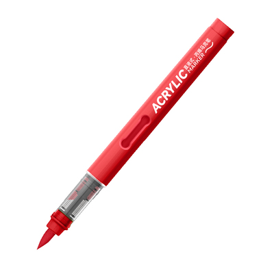 掌握2329丙烯马克笔直液式软头金属色肤色美术生不透色可叠色单支补色白黑红无毒可水洗涂鸦绘画彩色笔笔芯