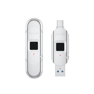 NEWQ苹果U盘手机电脑两用typec双接口指纹加密iphone15外接256g