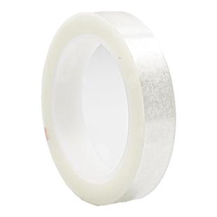 透明白变压器聚脂薄膜耐高温绝缘无痕胶带PET耐高温聚酯5S定位胶带透明玛拉胶带桌面定位标识无痕胶66米长胶