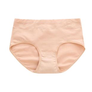 内裤女生纯棉100%全棉裆中腰透气高腰收腹5A抗菌女士三角短裤大码
