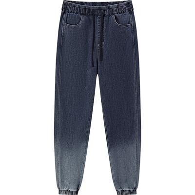 森马潮流渐变束脚裤弹力牛仔裤男