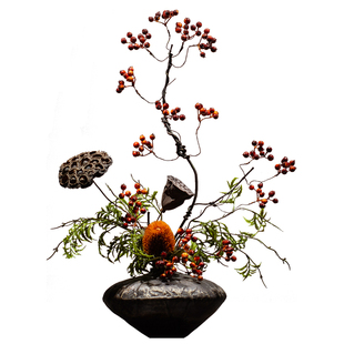 中古侘寂风陶瓷花瓶宋代美学摆件民宿酒店玄关高级复古水培装饰品