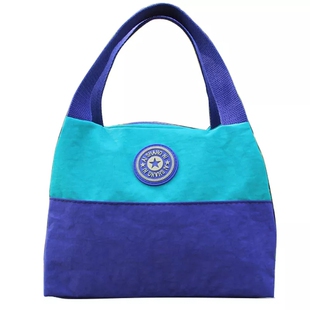 复古可手提便当包饭盒袋拉链女布包妈妈买菜手提包上班带饭包包