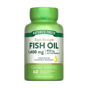 美国进口深海鱼油软胶囊欧米伽3软胶囊1400mg成人DHA中老年鱼肝油