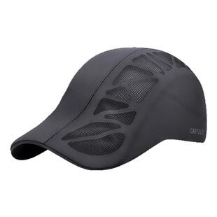 卡帝乐鳄鱼帽子男夏天薄款速干贝雷帽运动防晒钓鱼休闲透气鸭舌帽