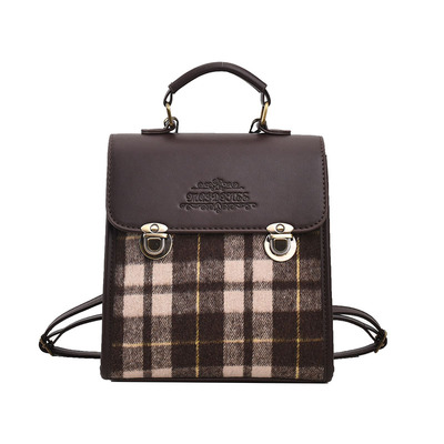 复古学院风休闲通勤学生背包