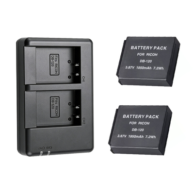 DB-120相机电池双充适用理光Ricoh GR4/GRIV相机双充充电器锂电池