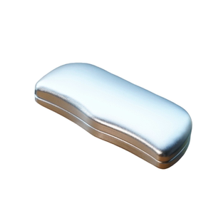 高级时尚黑银光面磨砂铝合金太阳镜墨镜眼镜盒抗压超轻近视眼镜包