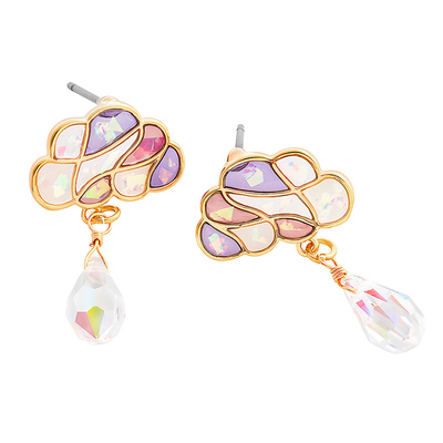 OSEWAYA可爱彩色云朵雨滴耳钉