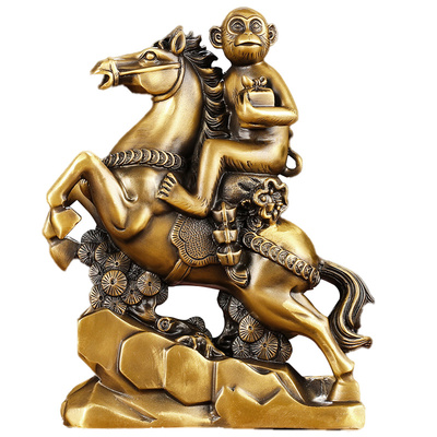 马上封侯铜猴子工艺办公室