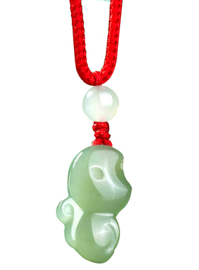 妙韵和田玉生肖猴吉祥佩戴物吊坠