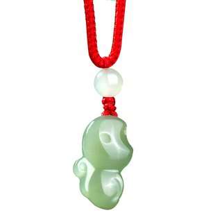 天然和田玉生肖猴子吊坠2026马年属猴玉佩玉坠项链男女挂件吉祥物