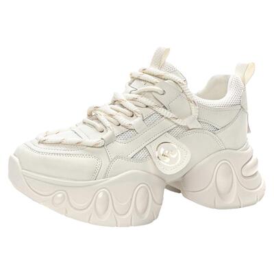 网面内增高老爹鞋女ins潮显脚小