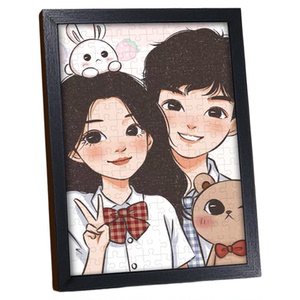 照片定制漫画拼图生日送女友礼物