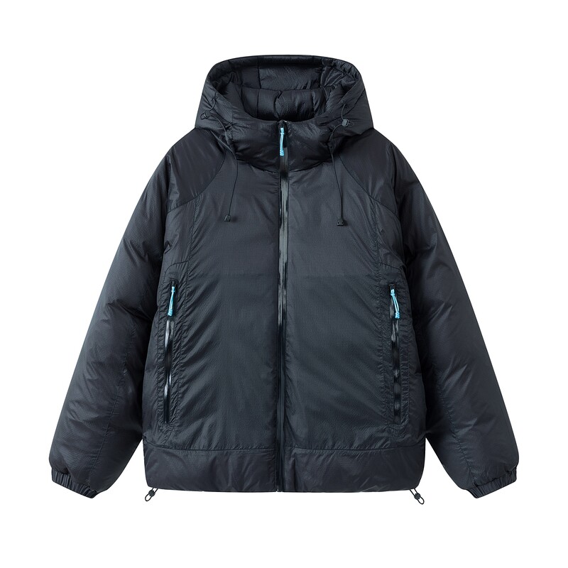 马克华菲轻薄连帽短款羽绒服男款