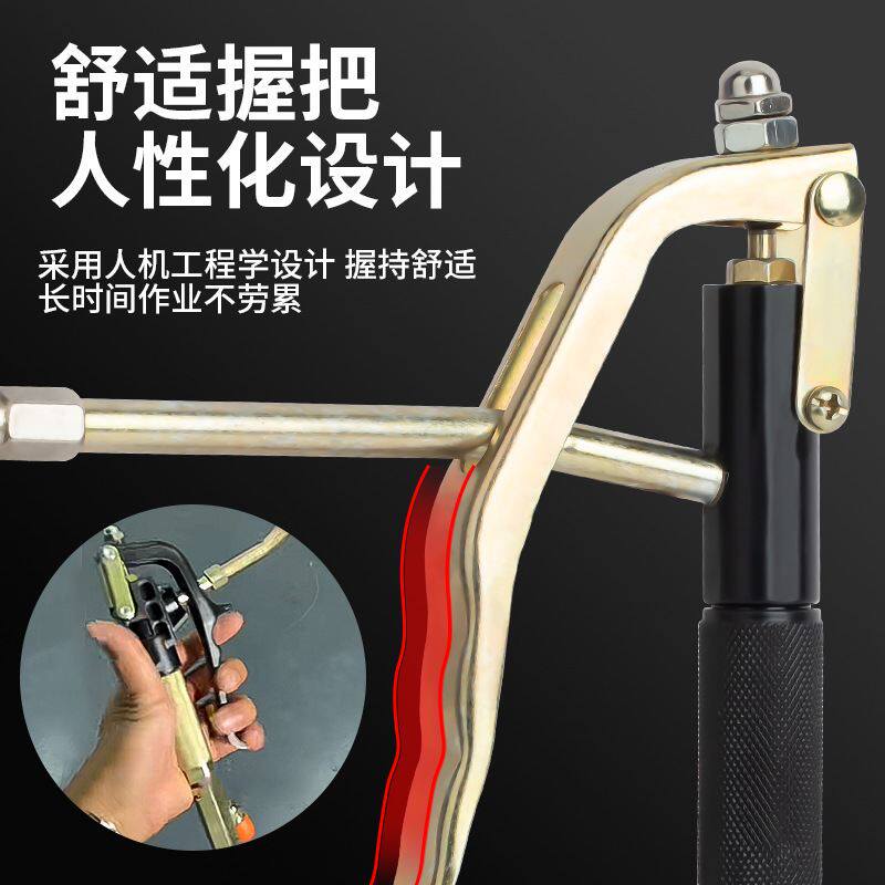 万向黄油枪枪头气动高压注油嘴通用钢丝黄油机器油管配件黄油电动