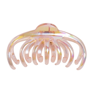 L9000/渐变果冻粉抓夹发量多玳瑁色醋酸发夹树脂侧边半抓发鲨鱼夹