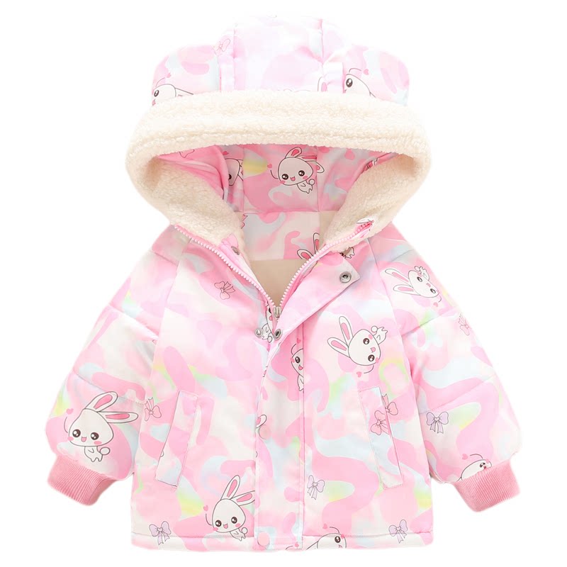 女童棉服冬装加厚外套