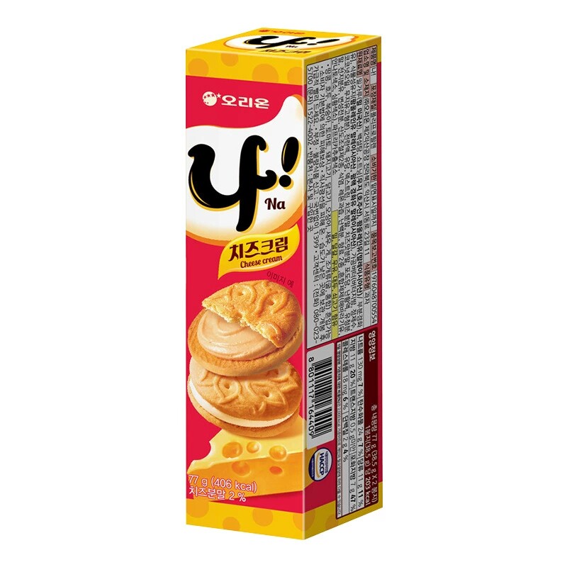 韩国进口好丽友奶油芝士味夹心饼干下午茶办公追剧点心休闲零食