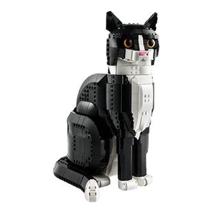 【顺丰速运】乐高官方旗舰店21349燕尾服猫积木奶牛猫玩具摆件