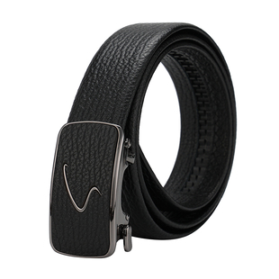 沙驰头层牛皮高档皮带男内扣式商务休闲自动扣腰带2026新款裤腰带