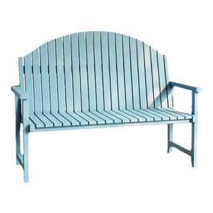 户外长椅子庭院露天实木靠背长条凳子小区休闲双人座椅院子公园椅