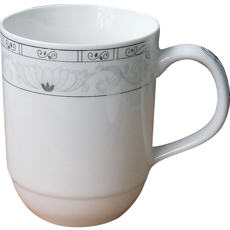 景德镇陶瓷杯茶杯白瓷 无盖会议杯酒店宾馆客房杯子喝水马克杯