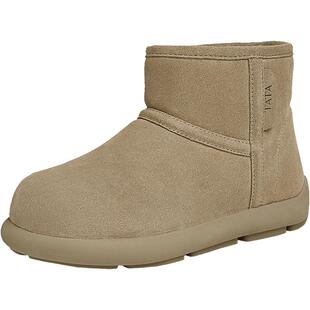 TATA他她小熊靴加绒雪地靴女靴冬季靴子保暖短靴棉鞋2024CDK01DD4