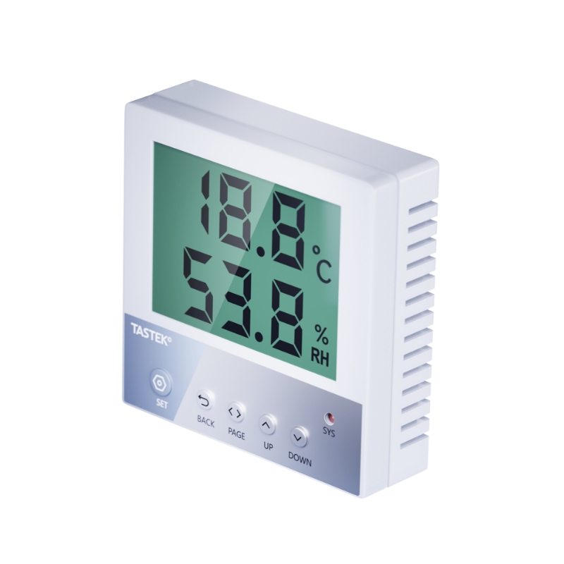 温湿度传感器485通讯液晶显示机房室内监控工业级86湿度计变送器