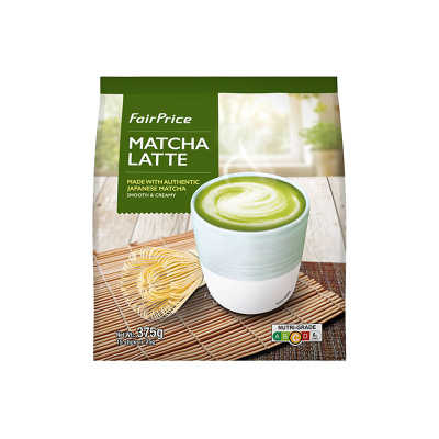 新加坡进口FairPrice抹茶拿铁速溶冲饮奶茶下午茶伴手礼便携15条