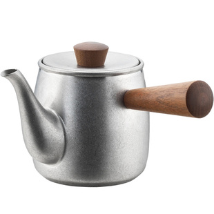 日本进口宫崎制作所不锈钢复古茶壶冲泡茶壶急须茶壶带过滤网茶具