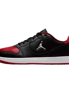 JORDAN耐克男鞋COURT CONNECT低帮复古板鞋黑红篮球鞋IQ5698-003