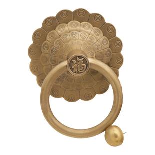 铜门环中式装饰纯铜老式门环兽头铜拉环狮子头仿古古铜拉手