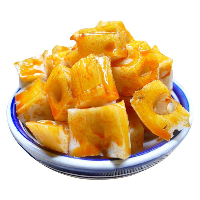 章鸭子大刀麻辣藕片开袋即食零食