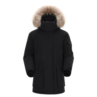 【王俊凯同款】骆驼羽绒服女款派克工装中长款冬季户外加厚外套男