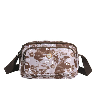 法姿女包斜挎包新款多隔层休闲尼龙小方包单肩包女土时尚妈咪包潮