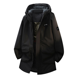 贵人鸟工装棉服男女款2025年新款中长款棉袄外套女士冬装棉大衣男