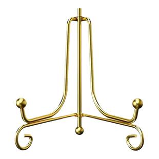 盘子支架金属盘架大号展示架铁艺支撑摆件挂盘茶饼陈列架相框底座