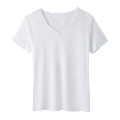 夏装新款V领短袖T恤女