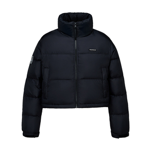 骆驼男装短款羽绒服2025冬季高领加厚保暖防水面包服短外套