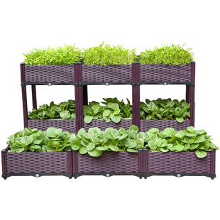 种菜神器种植箱特大长条方形屋楼顶户外蔬家庭阳台专用加深宽花盆