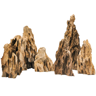 松皮石造景大块多孔天然假山石头青龙石骨架原生缸草鱼缸造景套餐