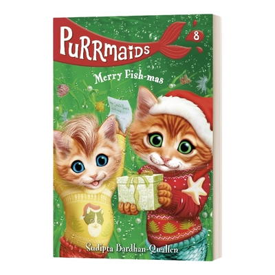 英文原版 Purrmaids #8 Merry Fish-mas 美猫鱼8 快乐鱼妈妈 英文版 进口英语原版书籍