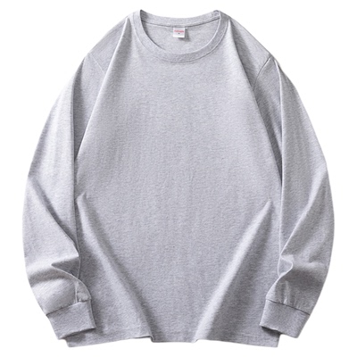 加肥加大码春秋纯棉薄款长袖T恤