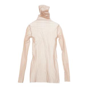 Cortana上衣真丝薄纱上衣优雅高领长袖打底衫蕾丝内搭CISNE系列