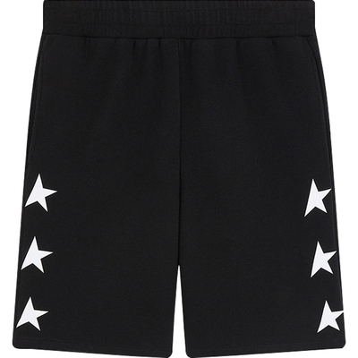 GoldenGoose男士棉质黑色短裤