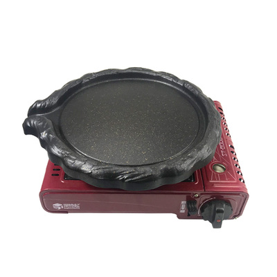 烤肉盘烧烤盘韩式烤肉锅烤盘圆形