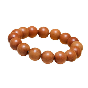 走夜路天然老桃木手串护身符男女本命年转运珠去霉运木制简约手链